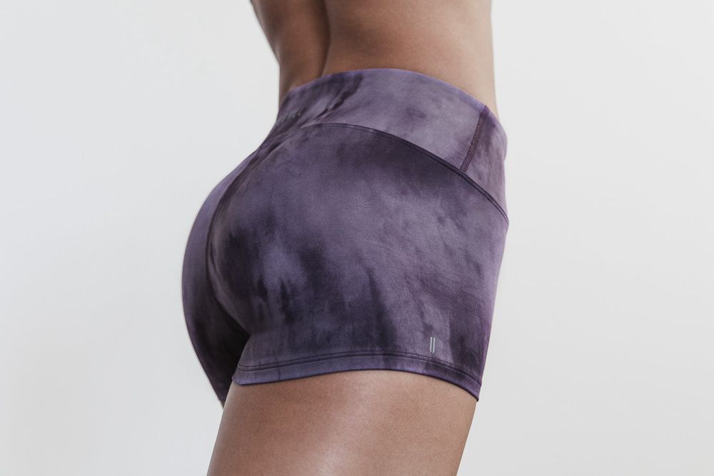 NOBULL Women's 2" Shorts - Nightshade & Plum Tie-Dye - Ireland (2791ZYWTU)